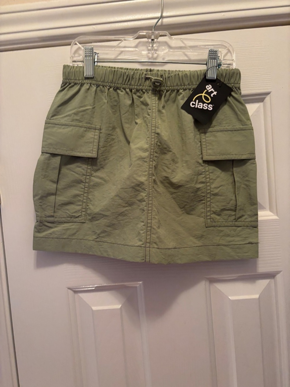 NWT art class Olive Utility Pocket Skirt